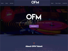 Tablet Screenshot of ofmtalent.com